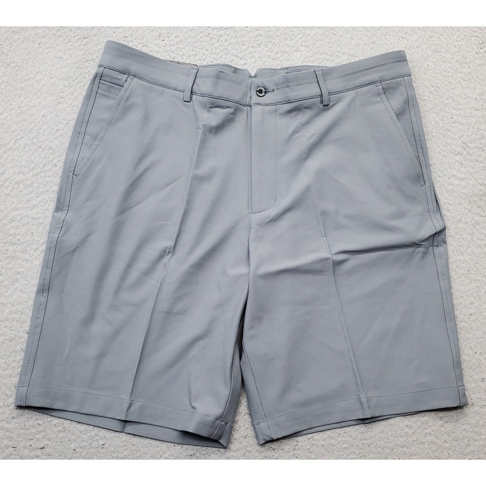 Dunning Golf Shorts Mens 36 Gray Player Fit Woven Performance Stretch Quick Dry